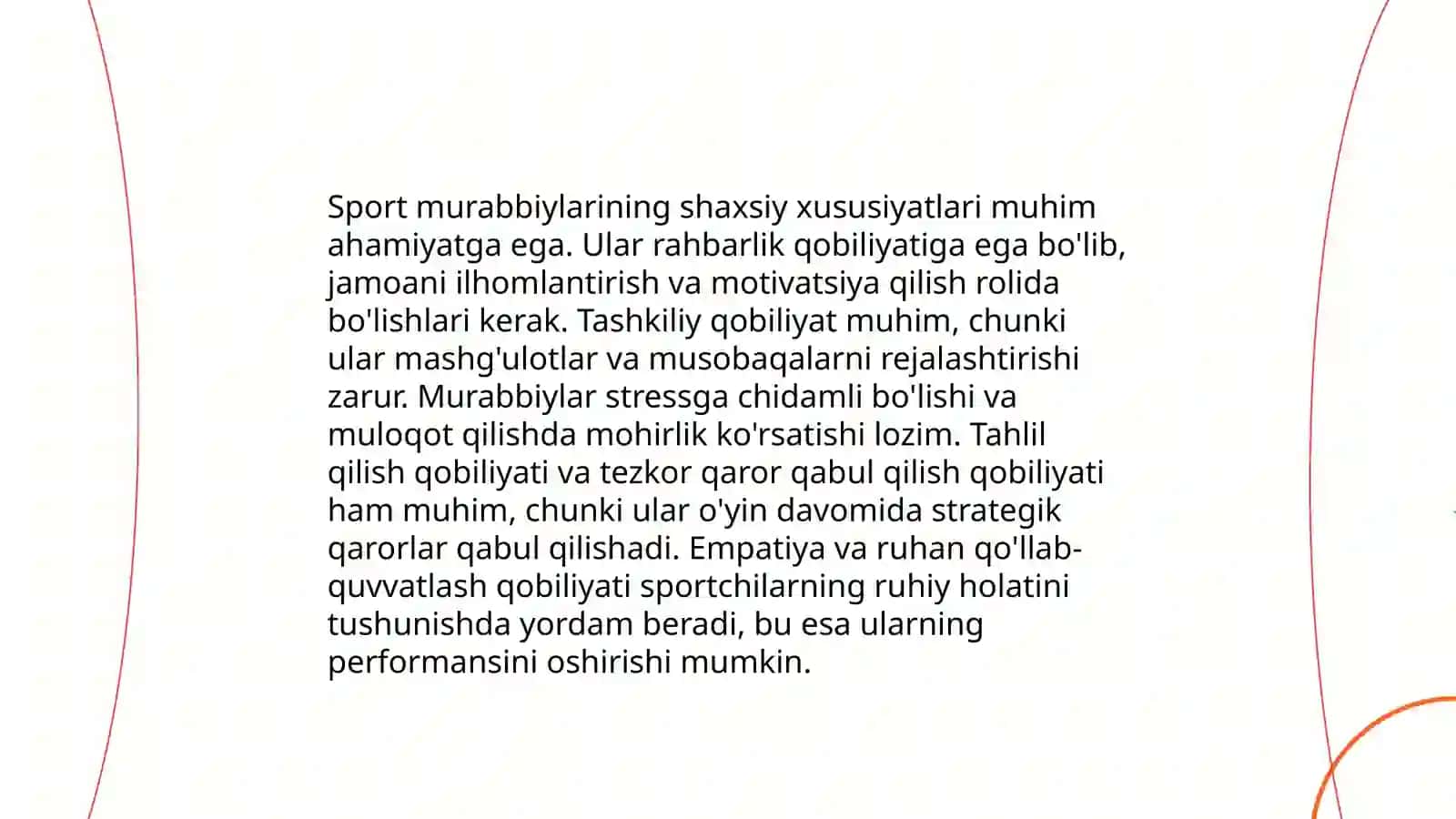 Sport murabbiysi faoliyatining psixologik xususiyatlari 3