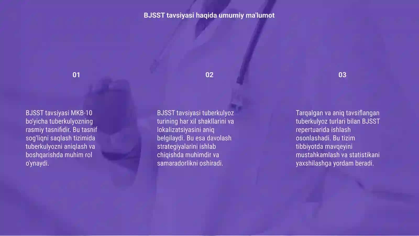 BJSST tavsiyasi MKB-10 bo'yicha tuberkulyoz tasnifi 3