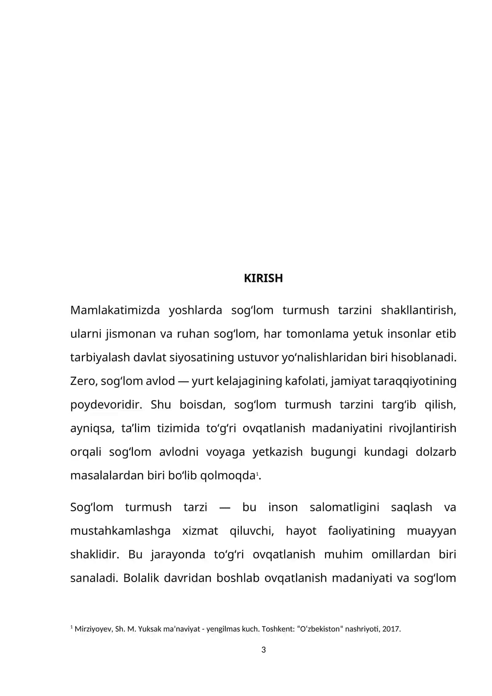 SOGʻLOM TURMUSH TARZI VA TOʻGʻRI OVQATLANISH 3