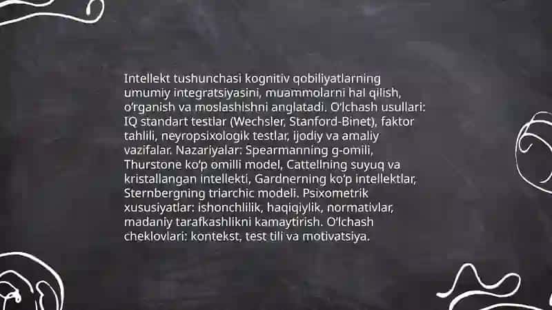 Intellekt va kreativlik nazariyalari 3