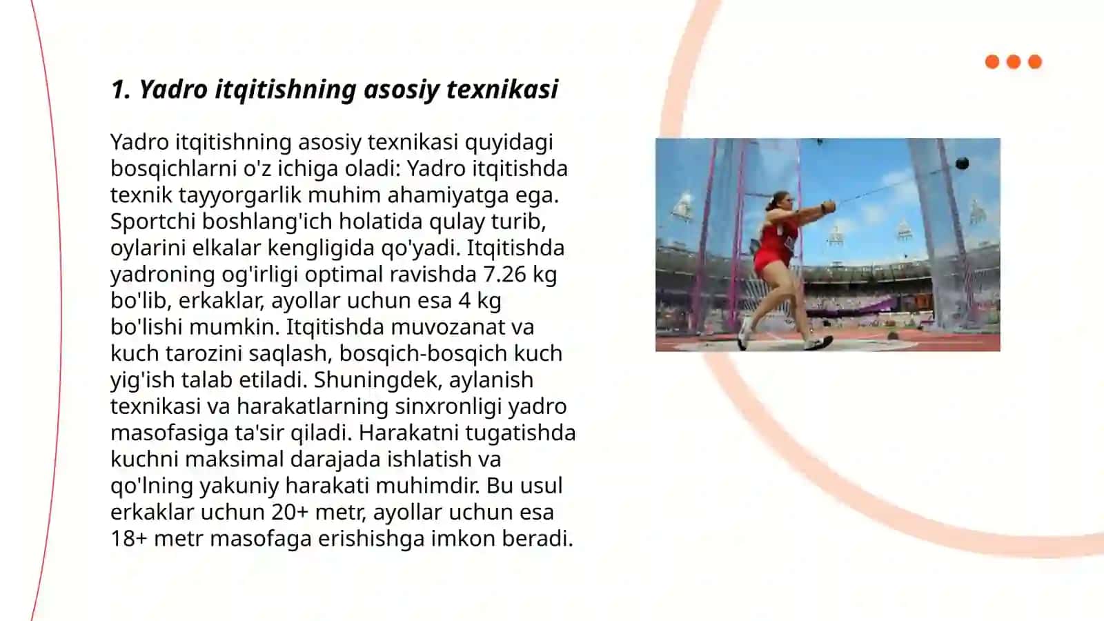 Yadro itqitishsh va bosqon uloqtirish texnikasi 3