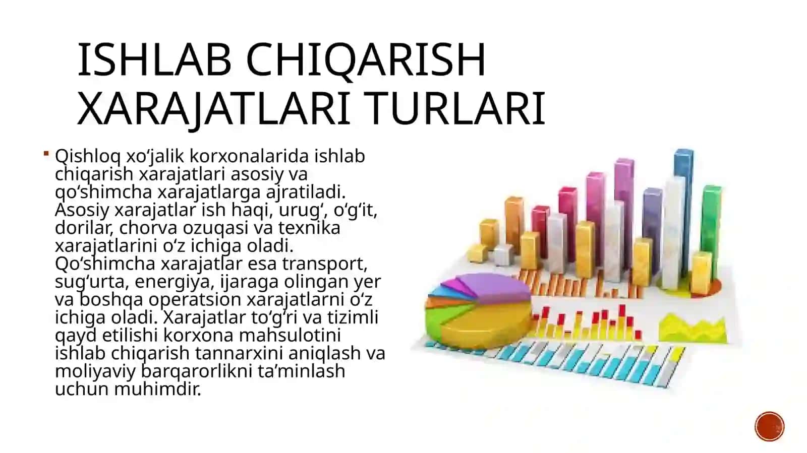 Qishloqxo‘jalik korxonalarida ishlabchiqarish xarajatlari hisobi va mahsulot tan narxini kalkulyatsiya qilish 3