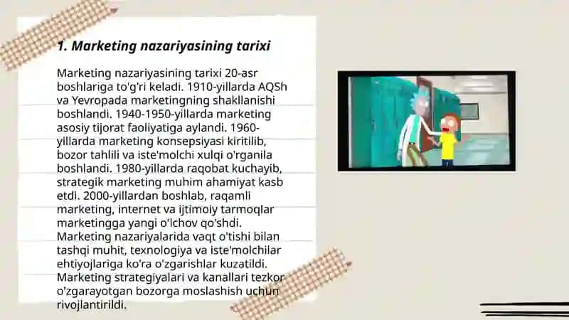 Marketing nazaryasi tushunchasi va uning evalyutsiyasi 3