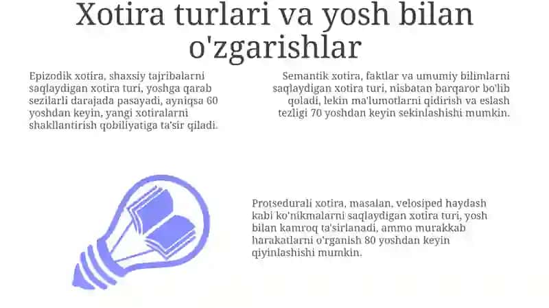 Xotira mexanizmi yoshga oid hususiyatlari 3