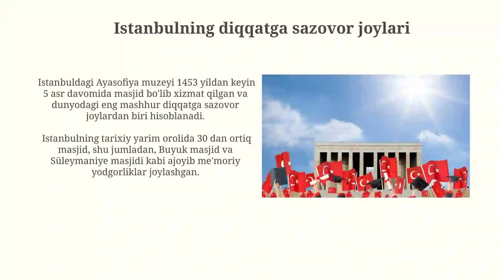 Turkiyaning turistik destinatsiyasi 3