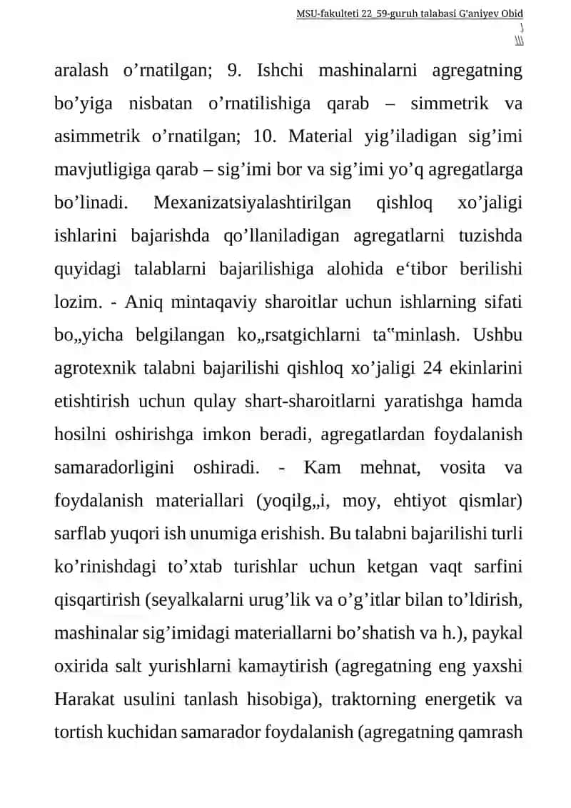 Xorijiy firma qishloq xo'jaligi texnikalarining afzalligi va kamchiligi 3