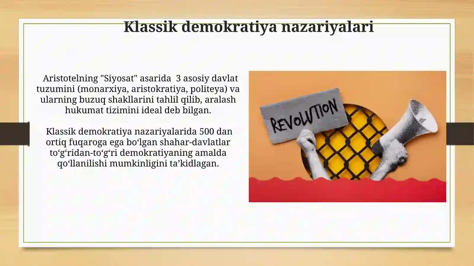 Demokratiya to'g'risida nazarya va qarashlar 3