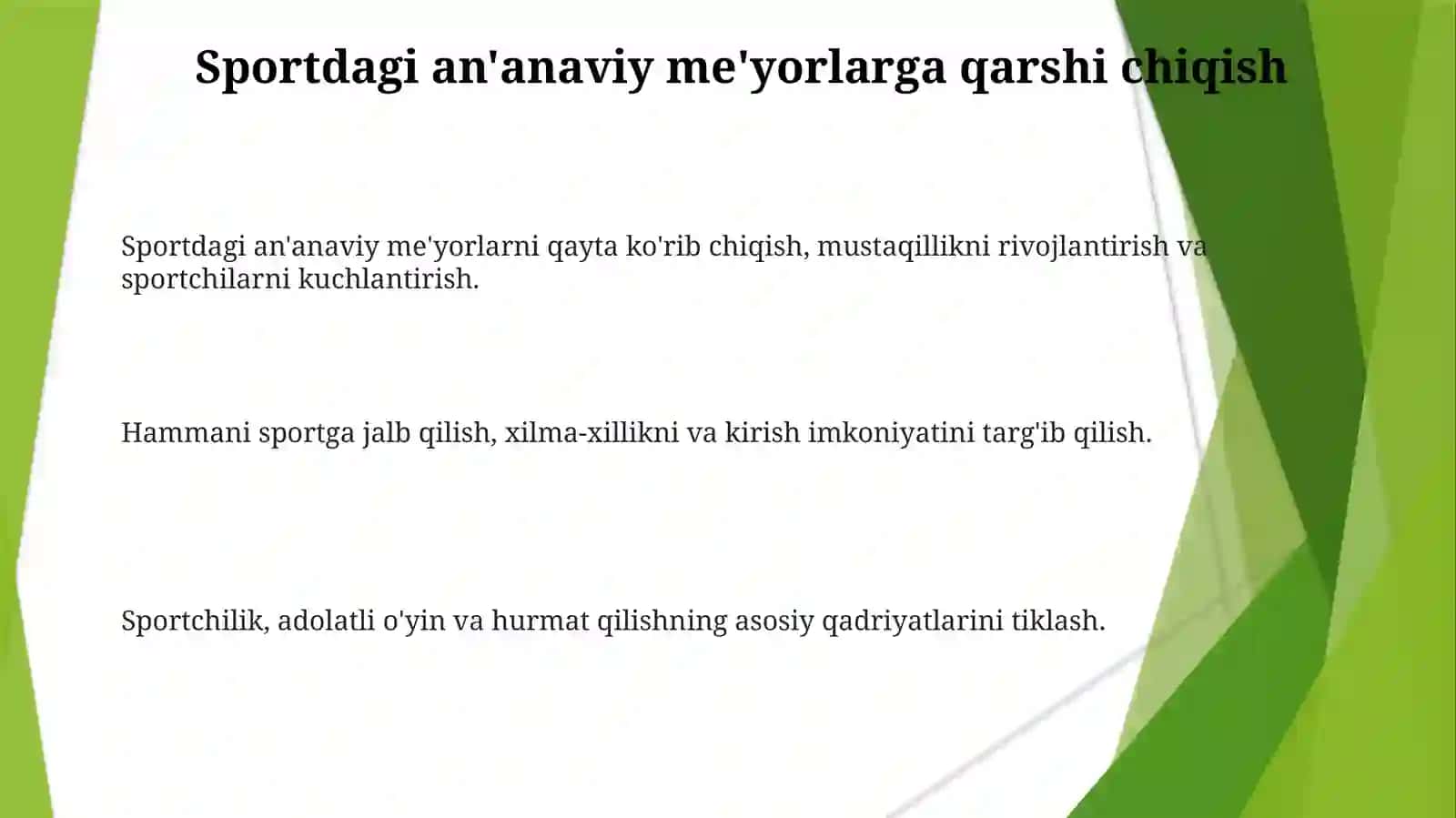 Istiqlol va sport. Qadriyatlarimizni qayta tiklash 3