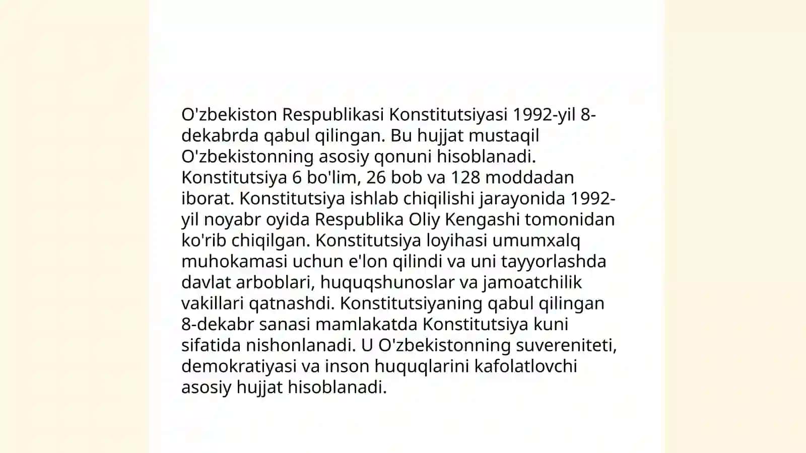 O'zbekiston Konstitutsiyasi Tarixi 3