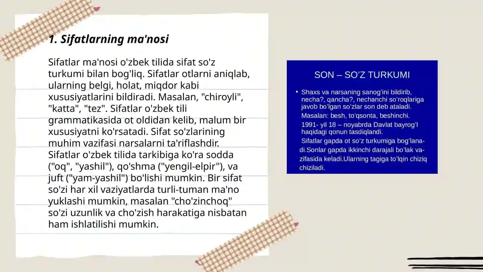 Sifat soz turkumi Yo'ldosheva sevinch 3