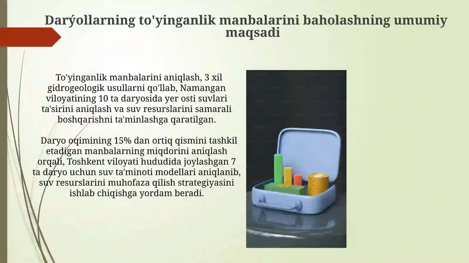 Daryolarning to'yinish manbalarini miqdoriy baholash 3
