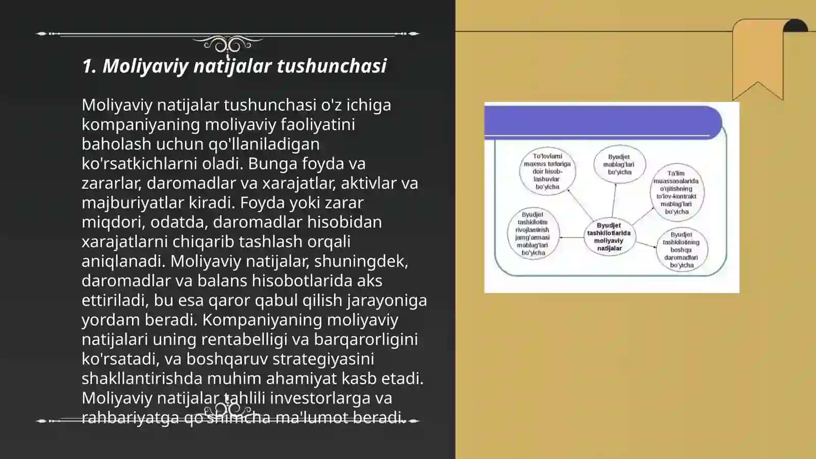 Moliyaviy natijalar ularning ahamiyati va aniqlash tartibi 3
