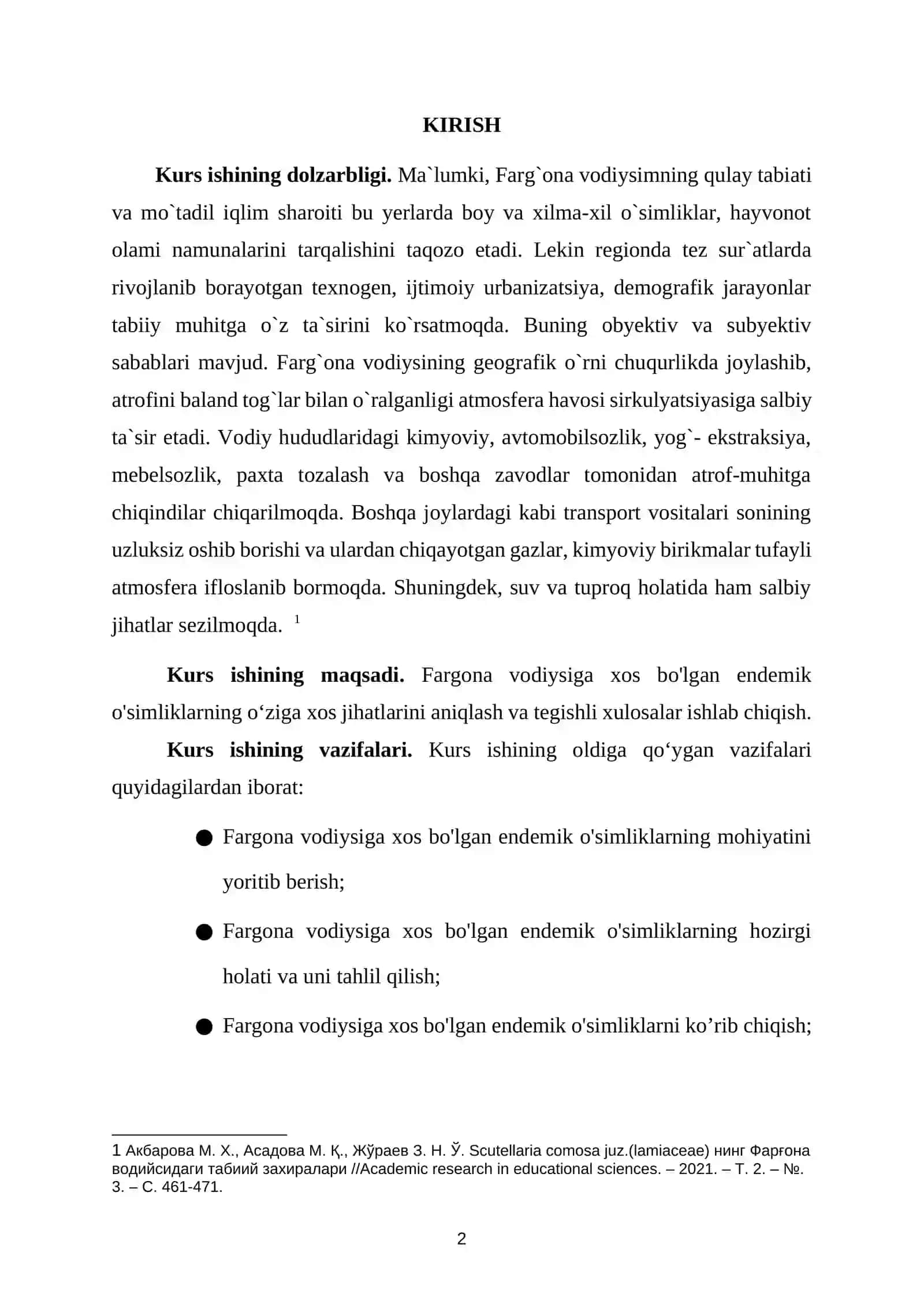 Fargona vodiysiga xos bo'lgan endemik o'simliklar 3