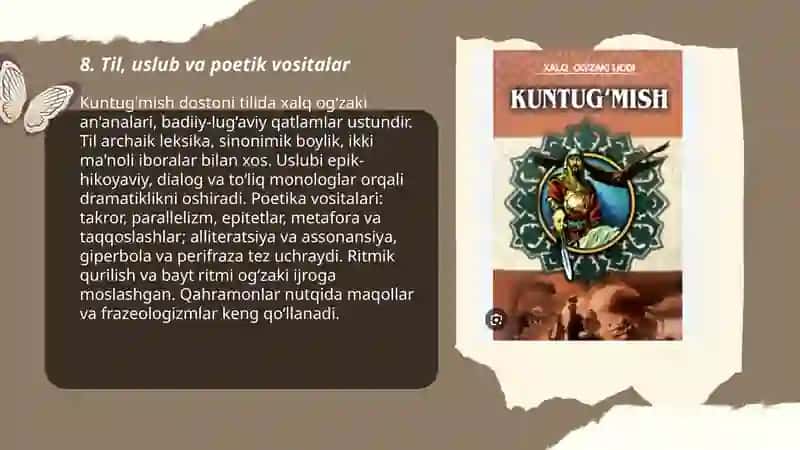 Kuntug'mish dostoni tahlili 3
