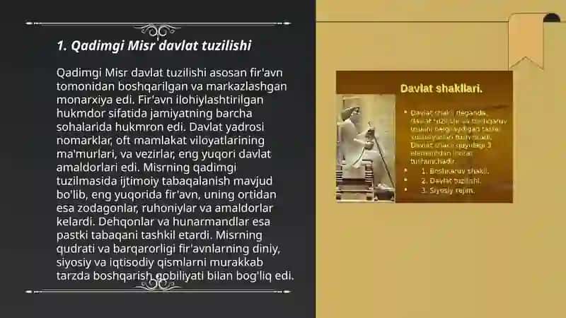 Qadimgi Misrda davlat va huquq 3