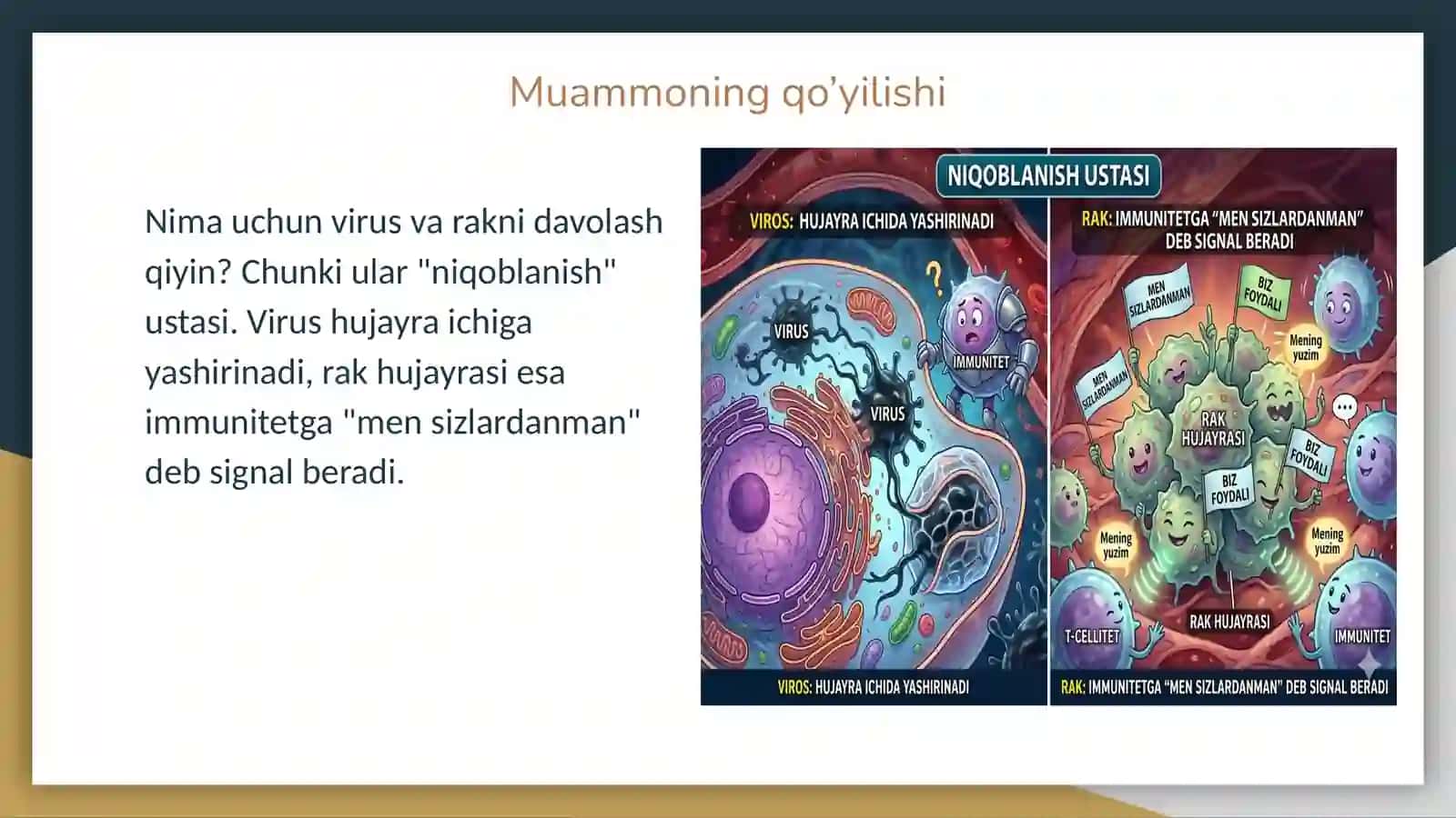 Viruslar va oʻsmalarga qarshi dori vositalarining taʼsir mexanizmi 3