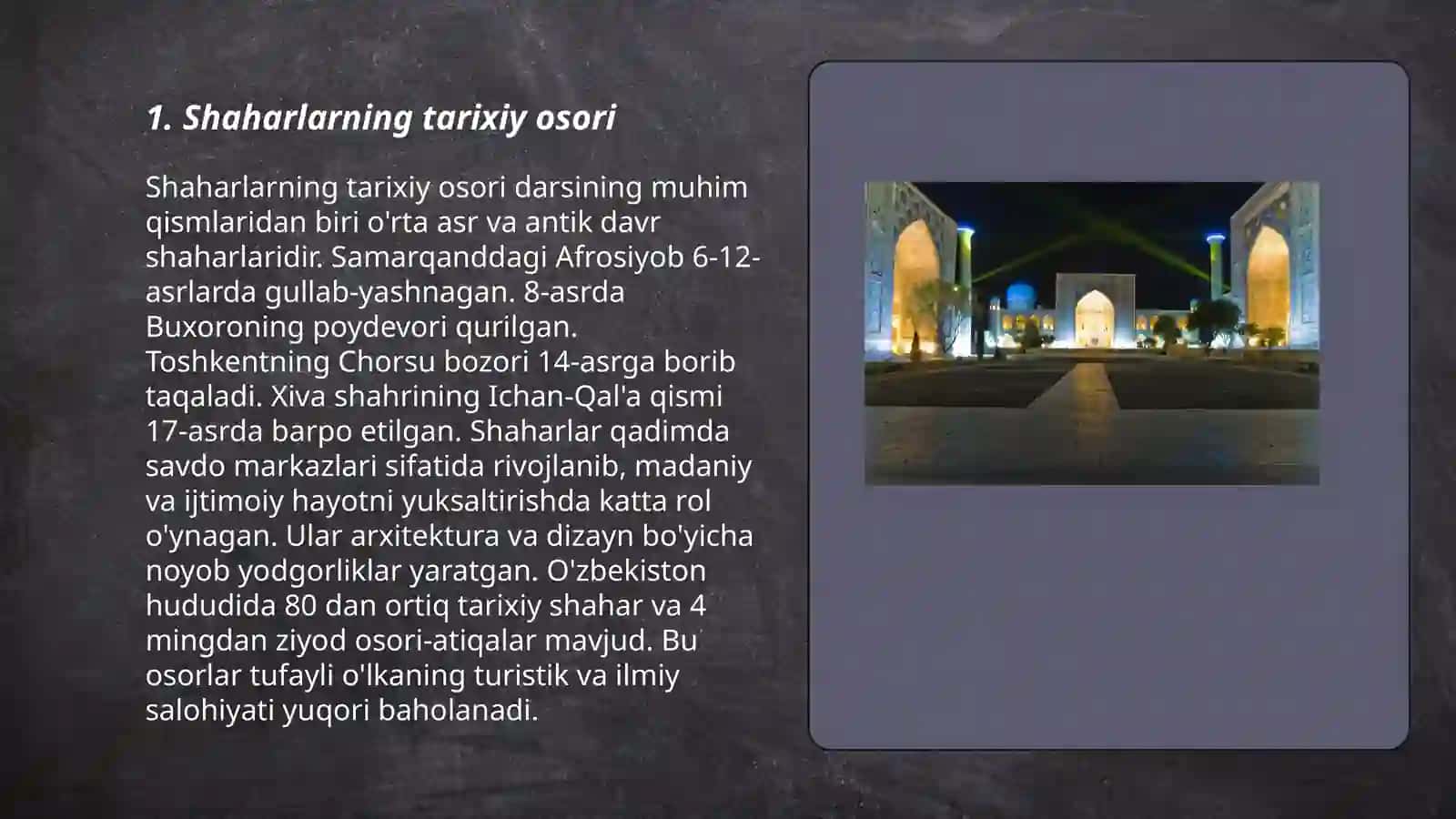 Shaharlar rasmli topshiriq 3