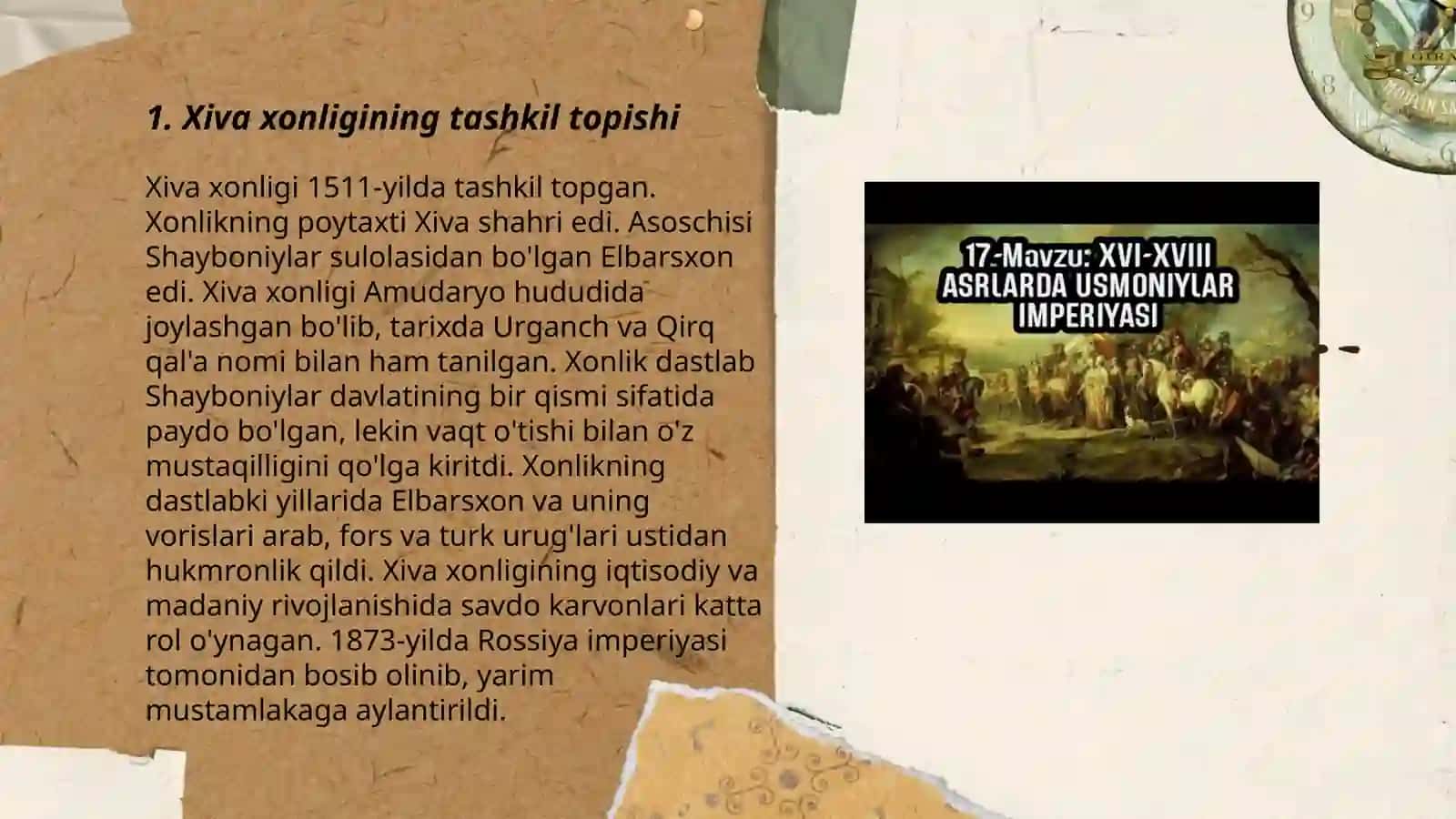 XVI-XVII asrlarda Xiva xonligi 3