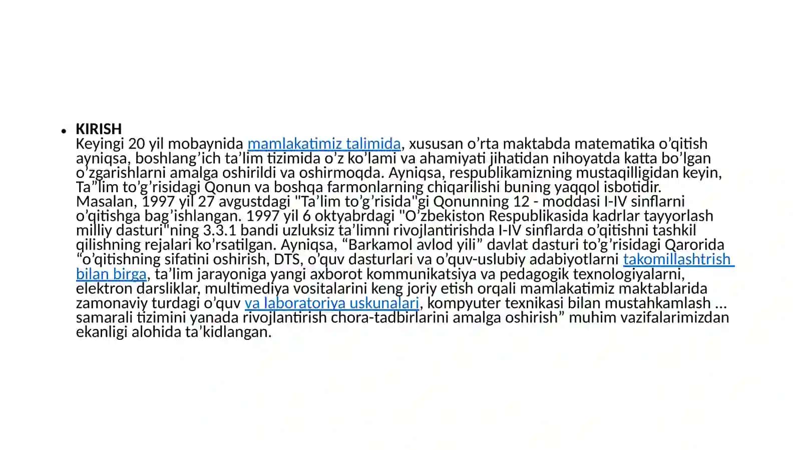 Matematika va Uni O'qitish Metodikasi 3