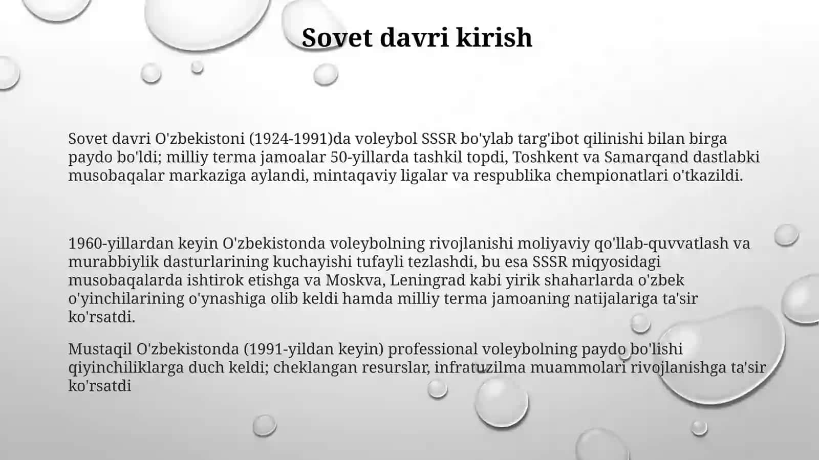 Voleybol tarixi va rivojlanishi O'zbekistonda 3