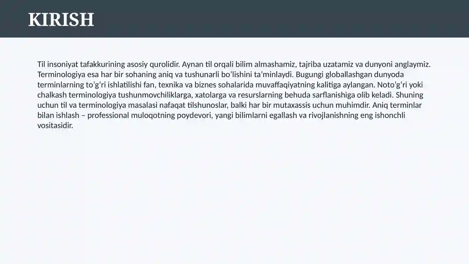 TIL VA TERMINOLOGIYA 3