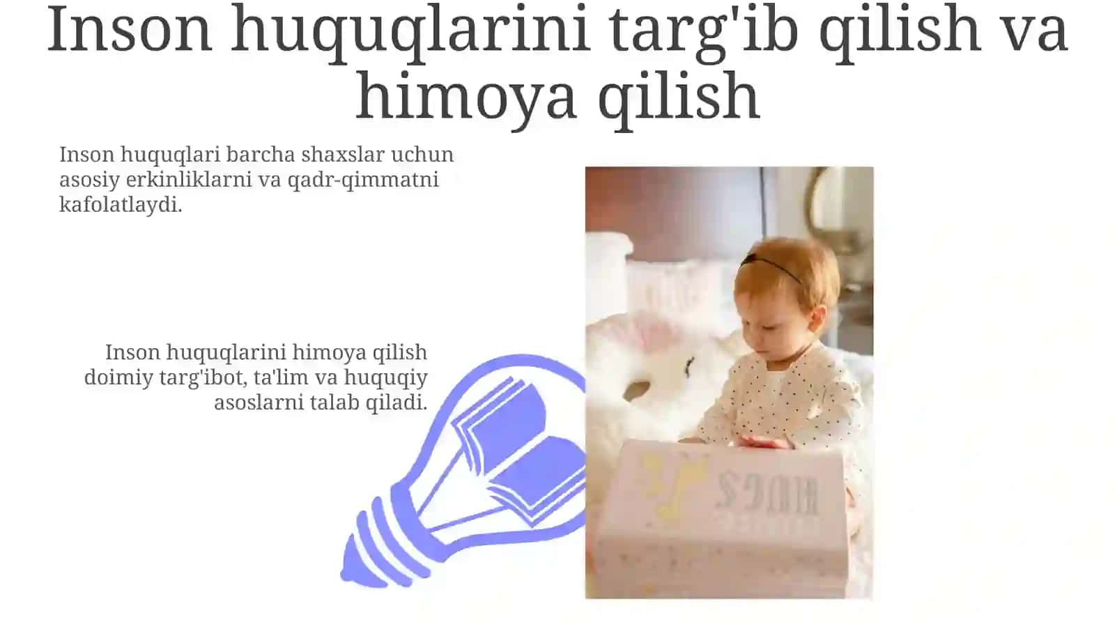 Inson Huquqlari va Asosiy Huquqlarni Belgilash 3