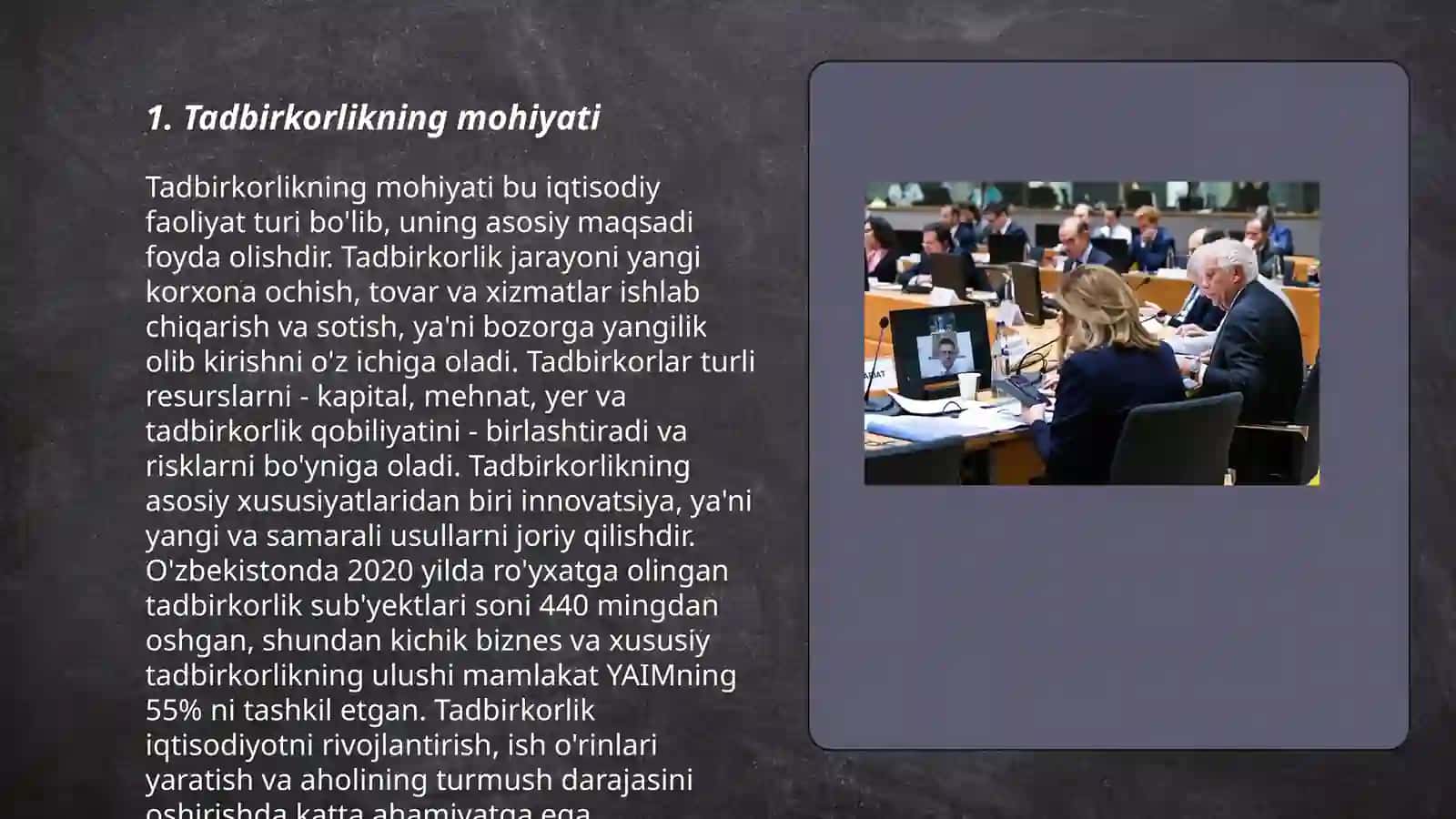 Tadbirkorlikning nazariy asoslari 3