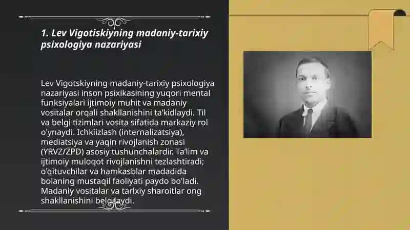 Lev Vigotskiyning madaniy-tarixiy psixologiya nazariyasi 3