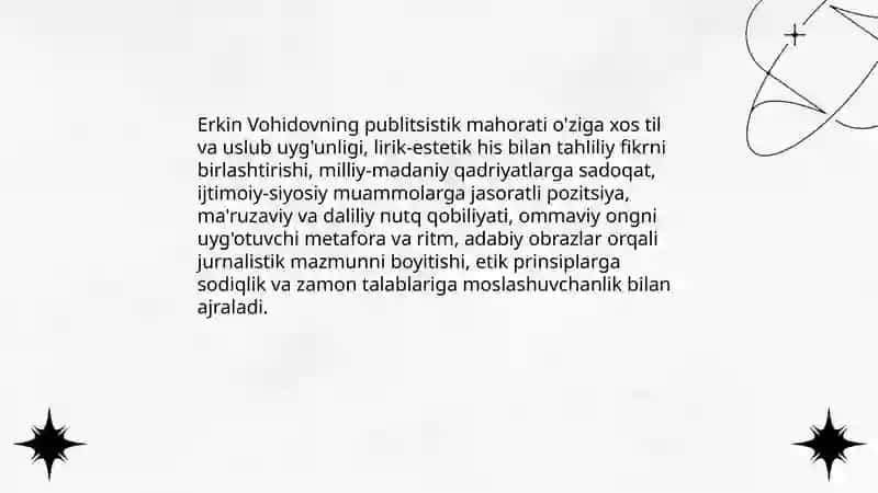 Erkin Vohidovning publitsistik mahorati 3