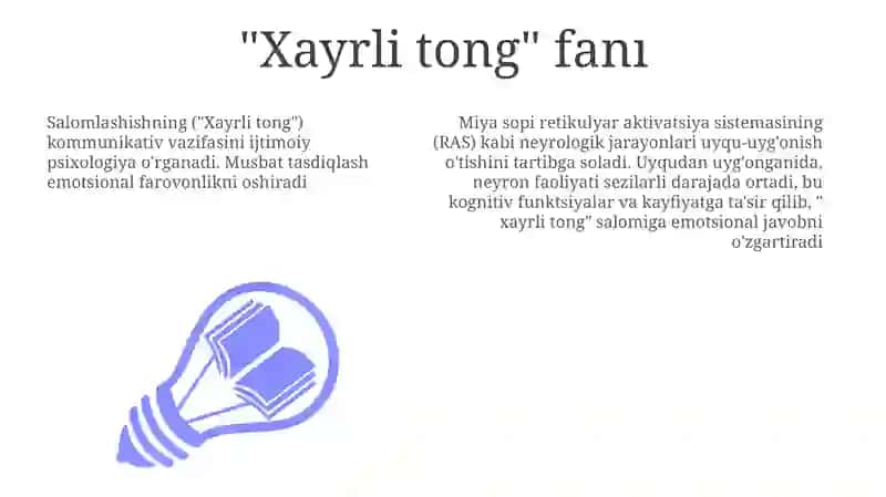 "Xayrli tong" 3