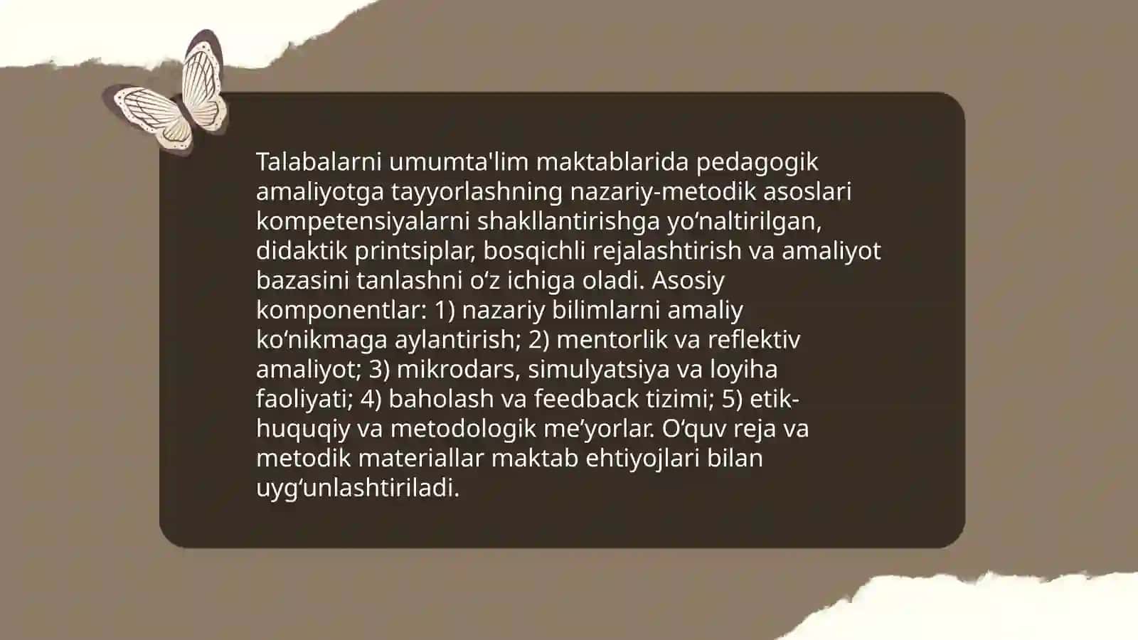 Talabalarni umumta'lim maktablarida pedagogik amaliyotga tayyorlashning nazariy-metodik asoslari 3
