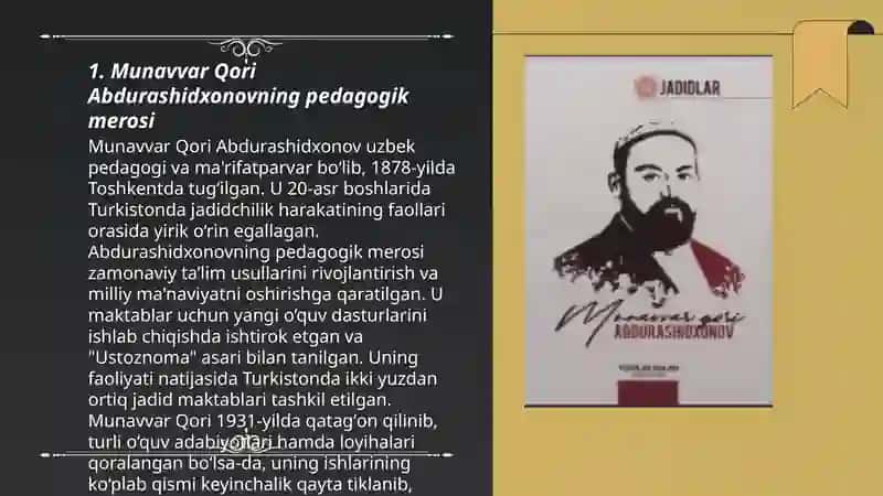 Munavvar Qori Abdurashidxonov pedagogik qarashlari 3