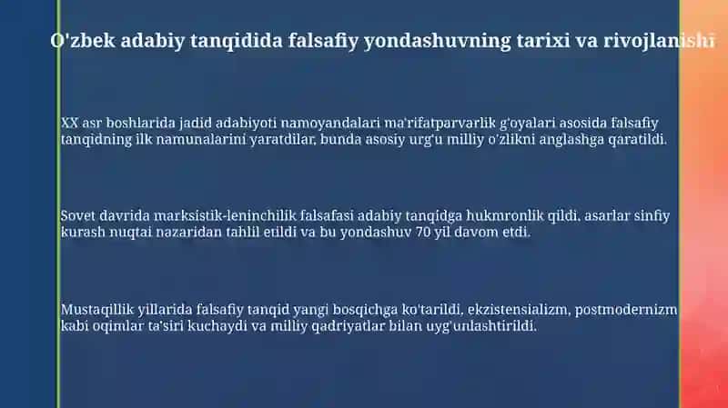 Oʻzbek adabiy tanqidida falsafiy yondashuv 3
