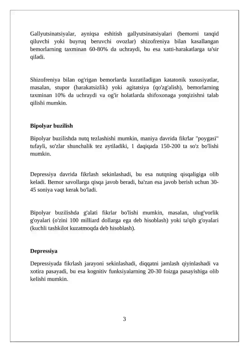 Fikr va nutq buzilishlarining turlari 3