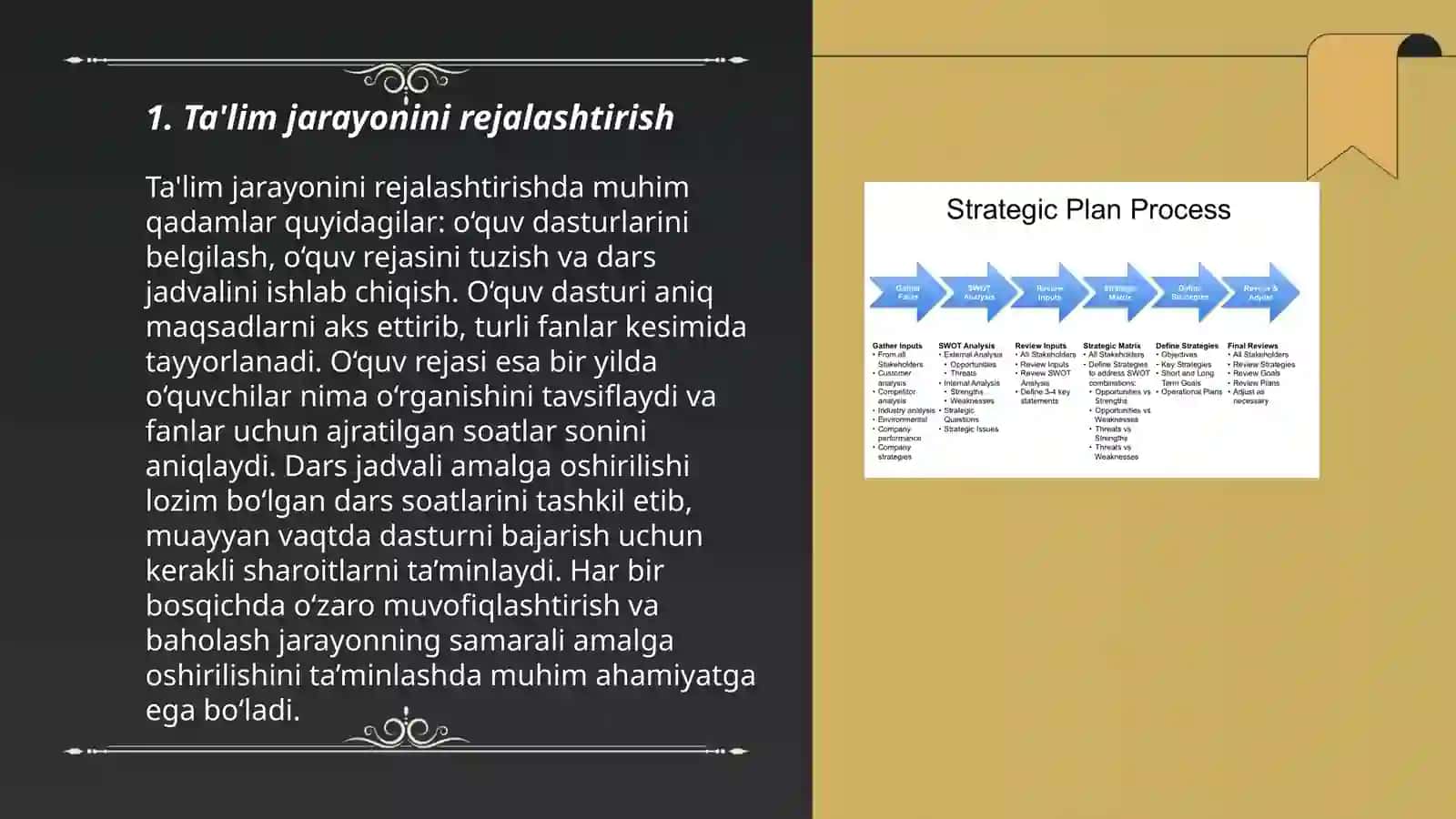 Talim olish jarayonini samarali tashkil etish 3