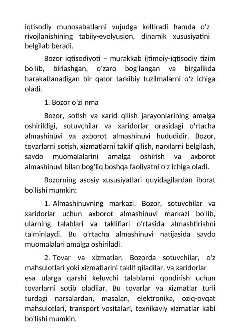 Bozor infratuzilmasi va uning unsurlari 3