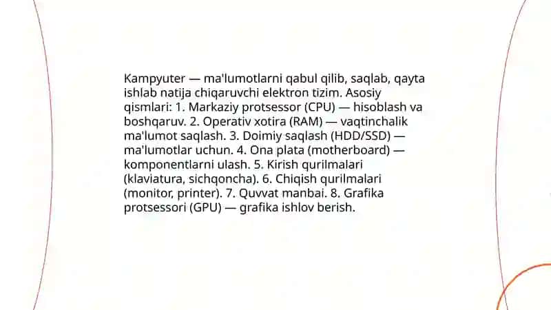 Kampyuter va ularning turlari 3