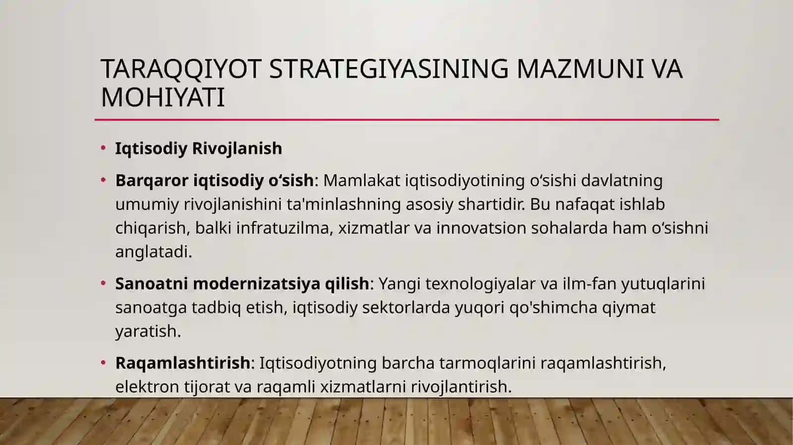 Yangi O'zbekistonning Taraqqiyot Strategiyasi: Mazmun, Mohiyat va Ustuvor Yo'nalishlari 3