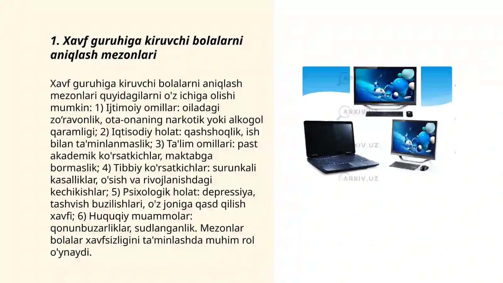 Xavf guruhiga kiruvchi bolalarni aniqlash va ular bilan ishlash 3