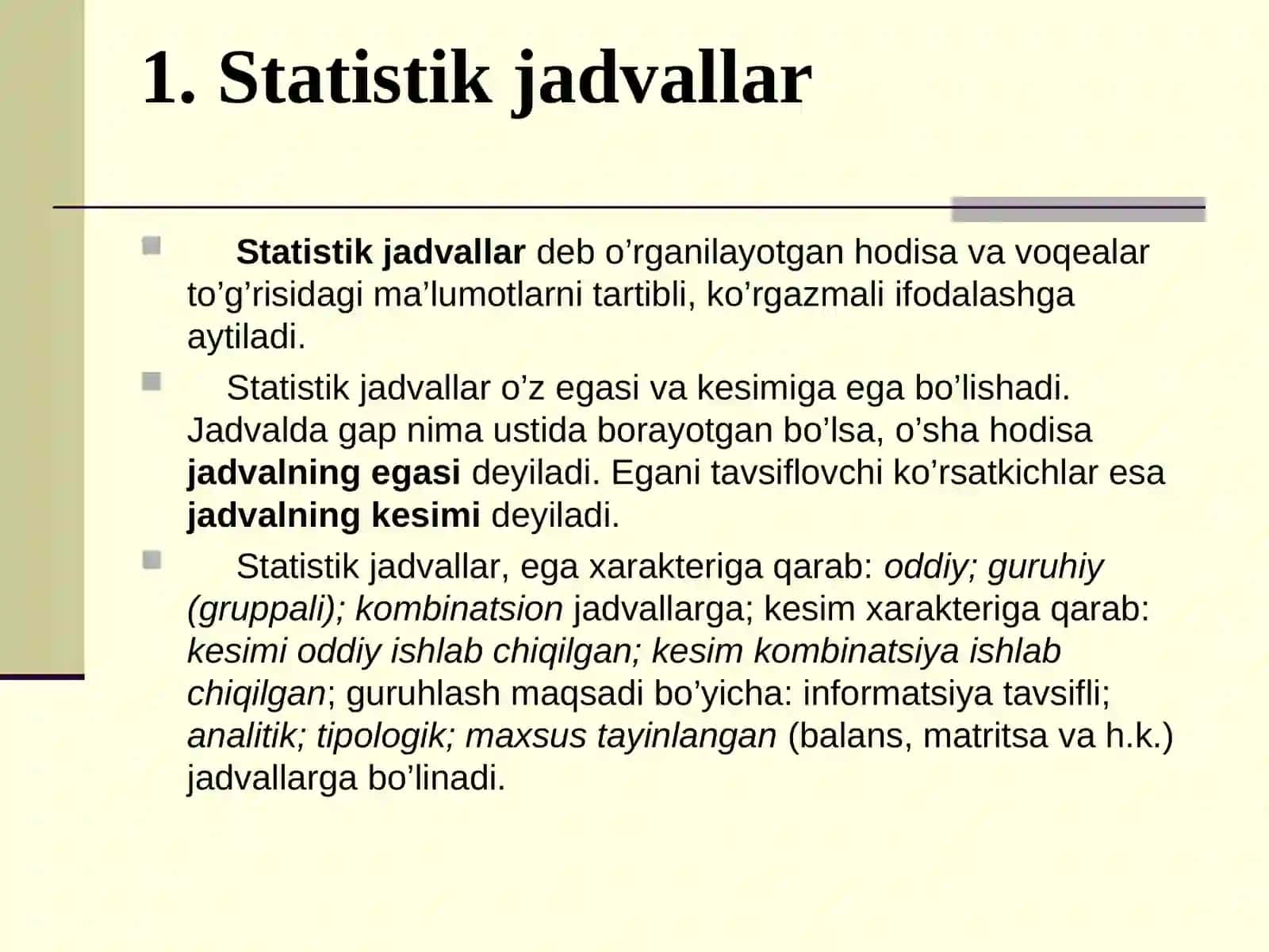 STATISTIK MA’LUMOTLARNI JADVAL VA GRAFIKLARDA TASVIRLASH 3