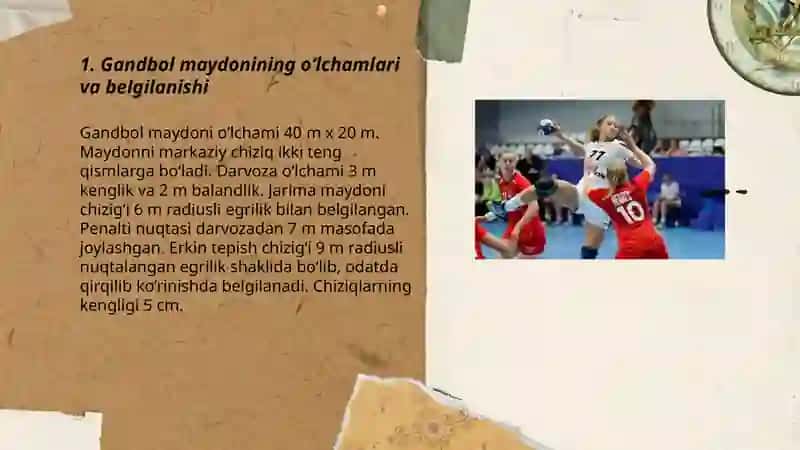 Sport o‘yinlari.Gandbol sport turida o‘yin qoidalari 3