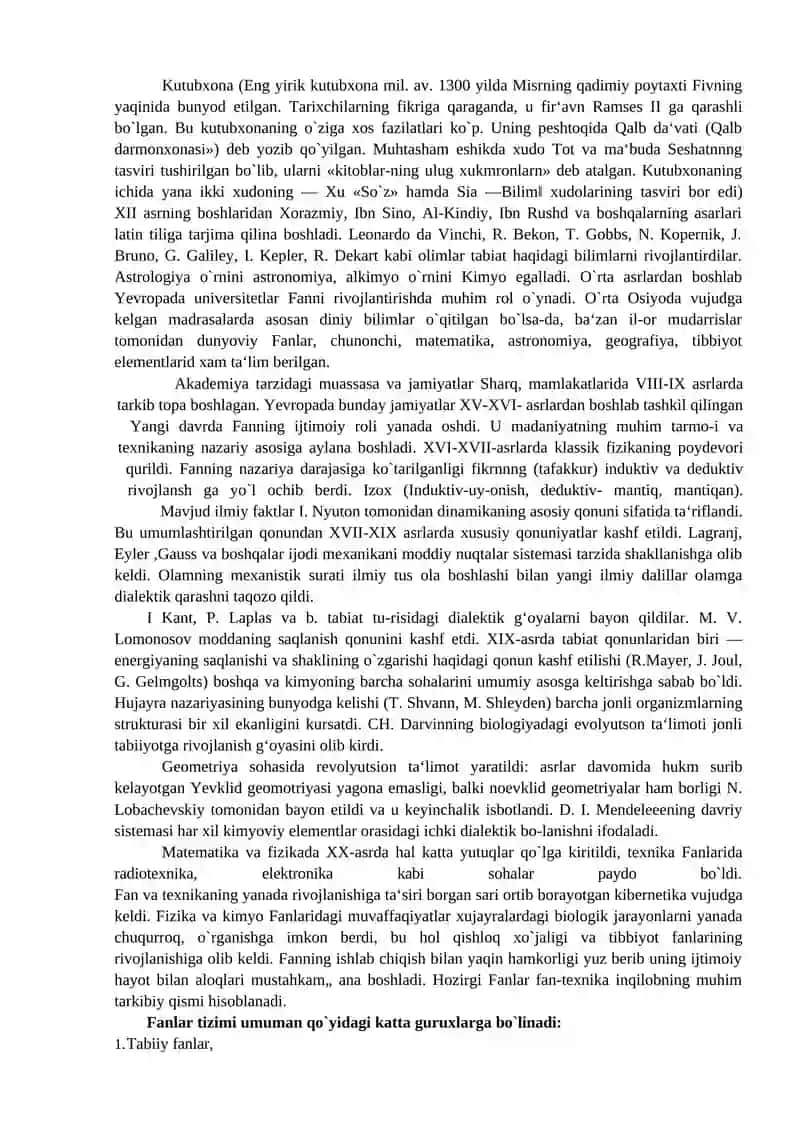Fan va texnika tarixi fanining maqsad va vazifalari 3