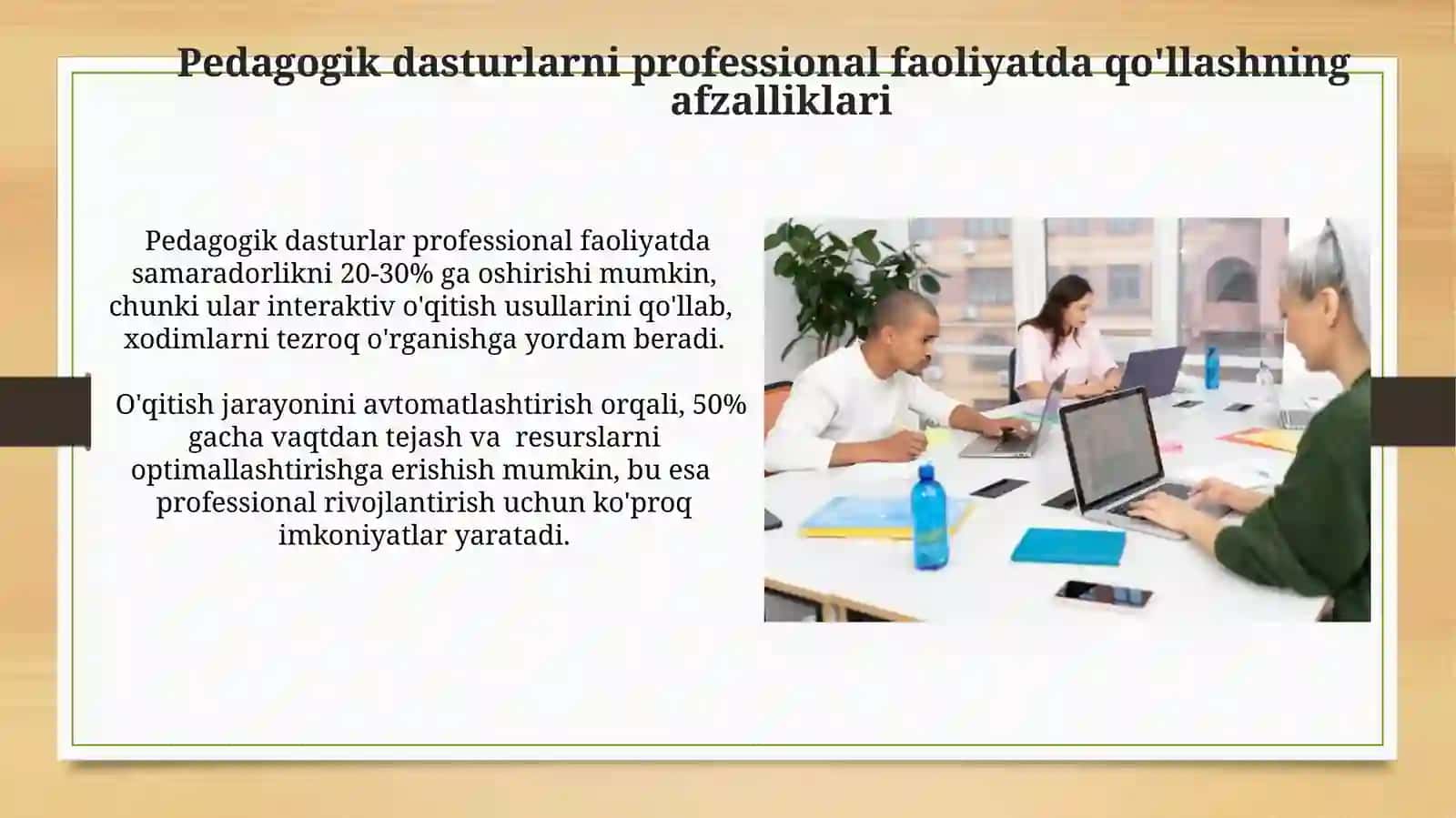Kasbiy faoliyatda pedagogik dasturiy vostitalardan foydalanish 3