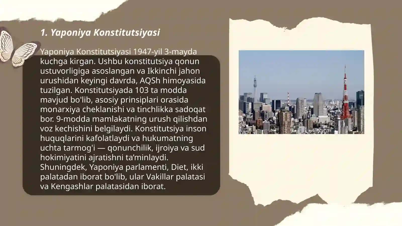Yaponiya davlatining huquqiy tizimi va boshqaruv qarorlari 3