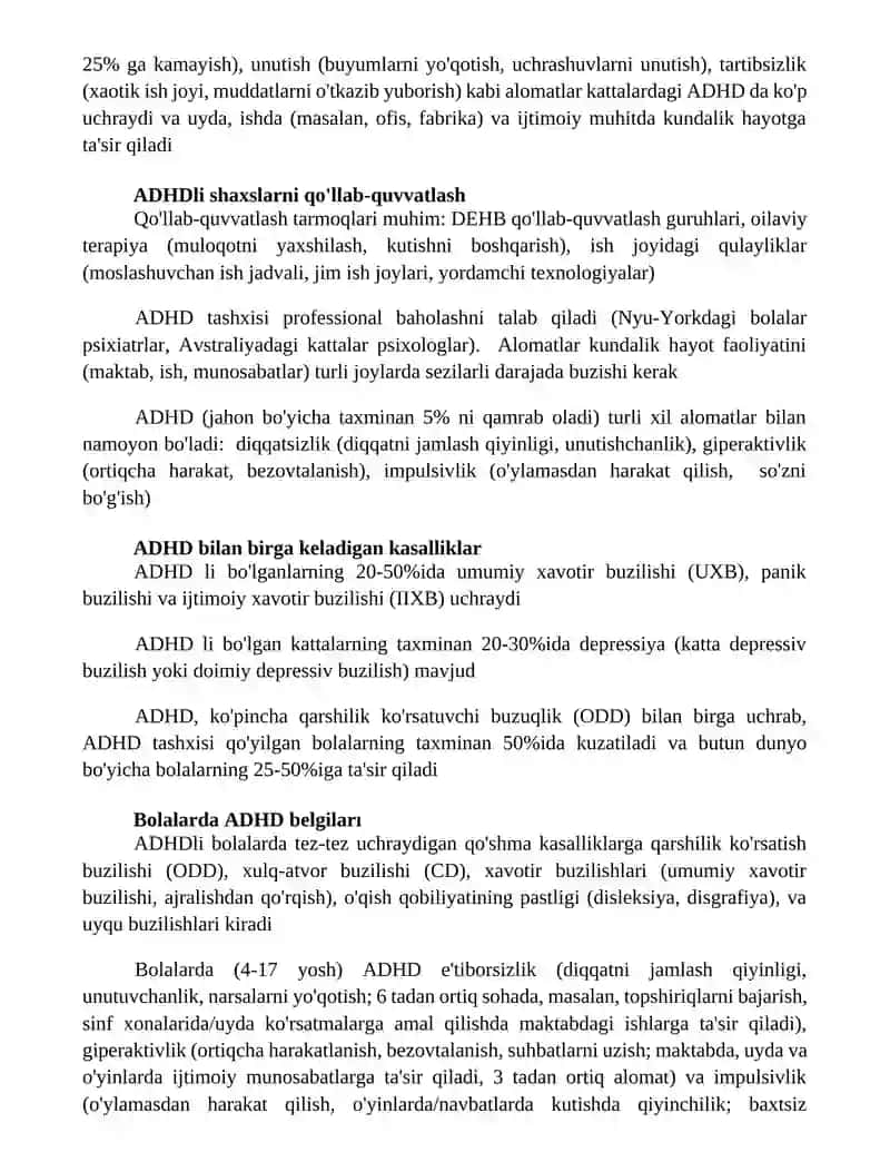 Diqqat yetishmovchiligi sindromi va giperfaollik 3