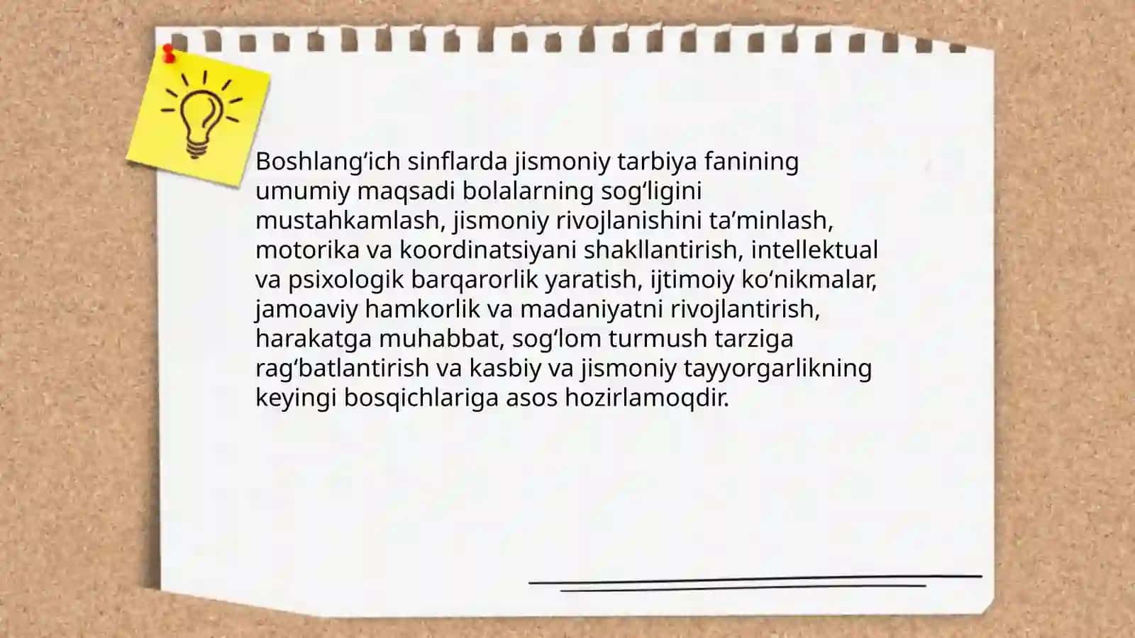 Boshlangʻich sinflarda jismoniy tarbiya fanining maqsad va vazifalari 3