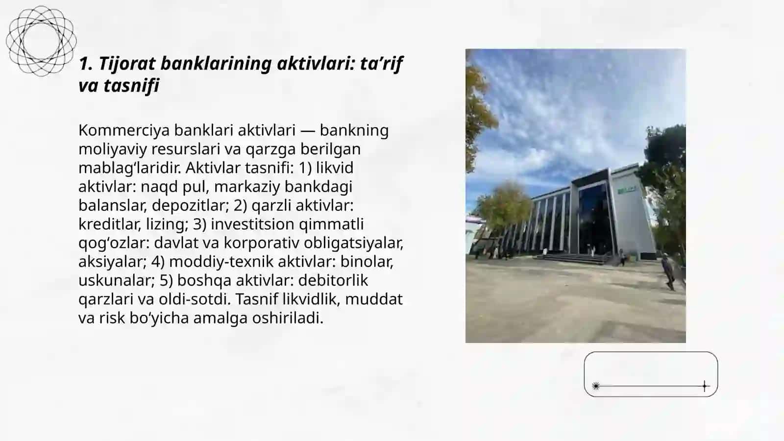 Tijorat banklarini aktivlari 3
