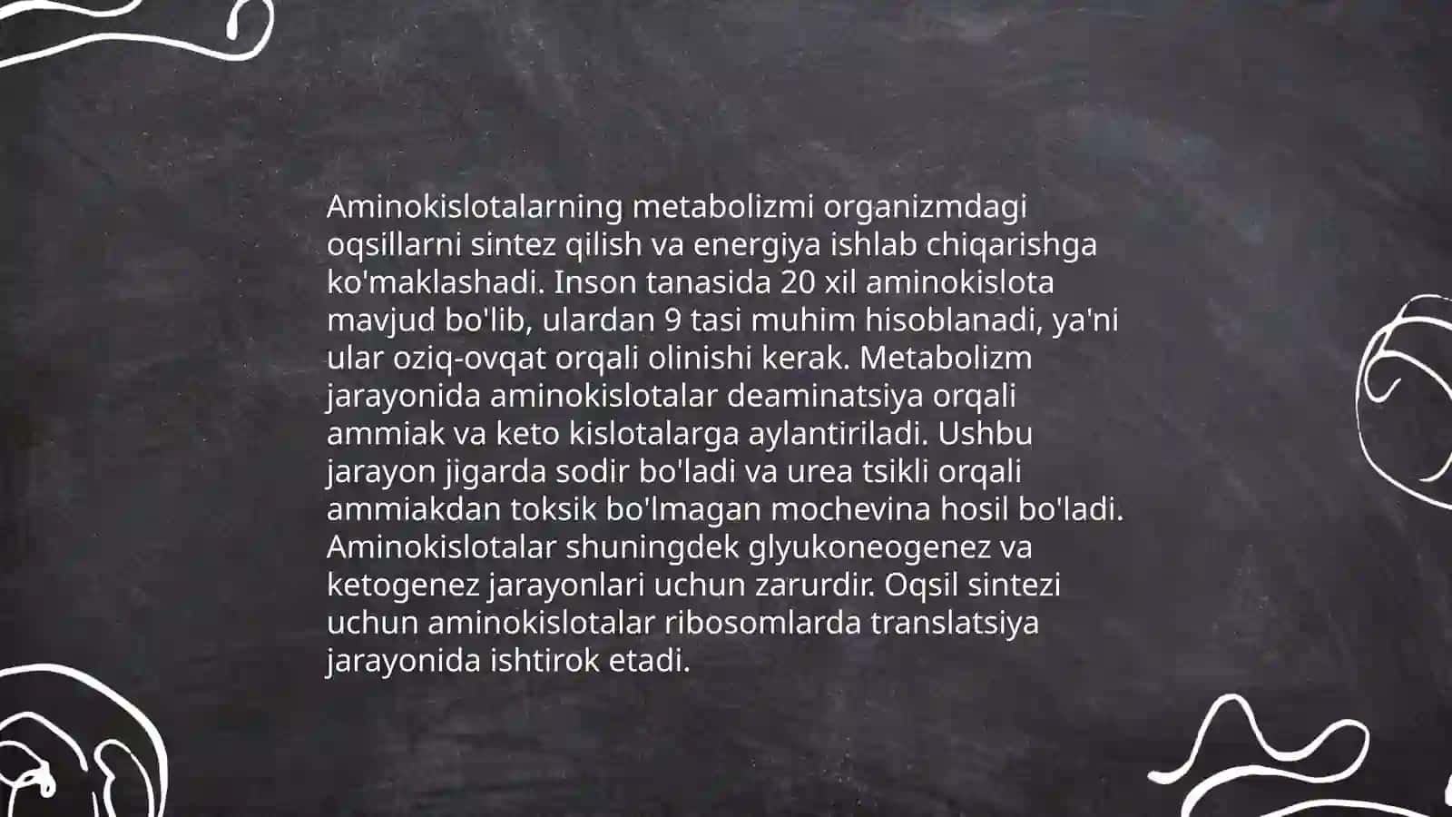 Aminokislotalar almashinuvi va irsiy kasalliklar 3