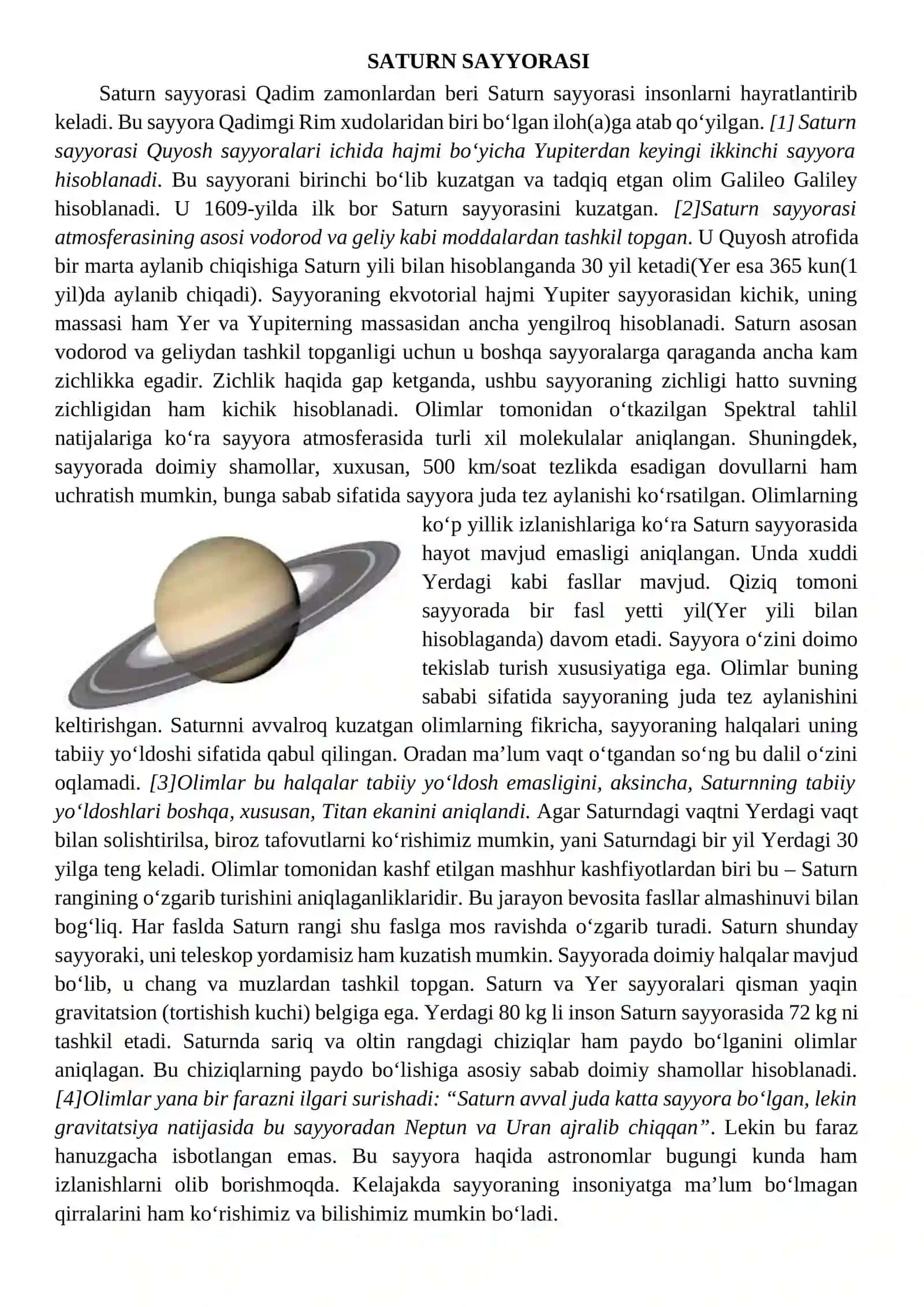 Ona tili o'qitish metodikasidan loyiha ishi 3