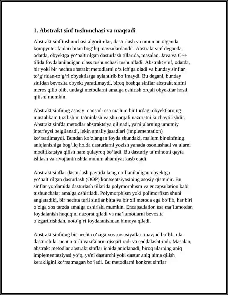 ABSTRAK SINFLAR TASHKIL ETISH VA ULARDAN FOYDALANISH USULLARI 3